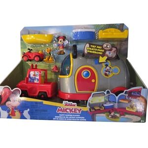 Disney Junior Mickey Mouse Happy Camper‎ Playset Lights & Sounds Car Boat Camper